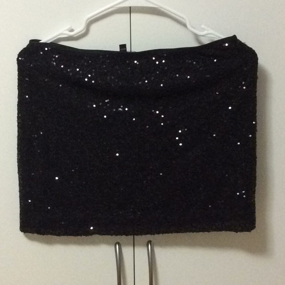 Express sequin mini skirt